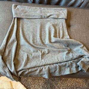 Old Navy Gray Midi Skirt